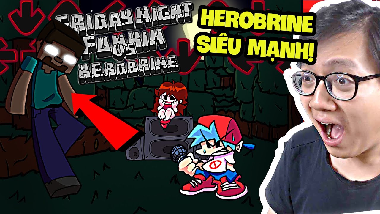 #1 Sơn Đù Đấu Herobrine DEMO Friday Night Funkin' Mod Mới Nhất