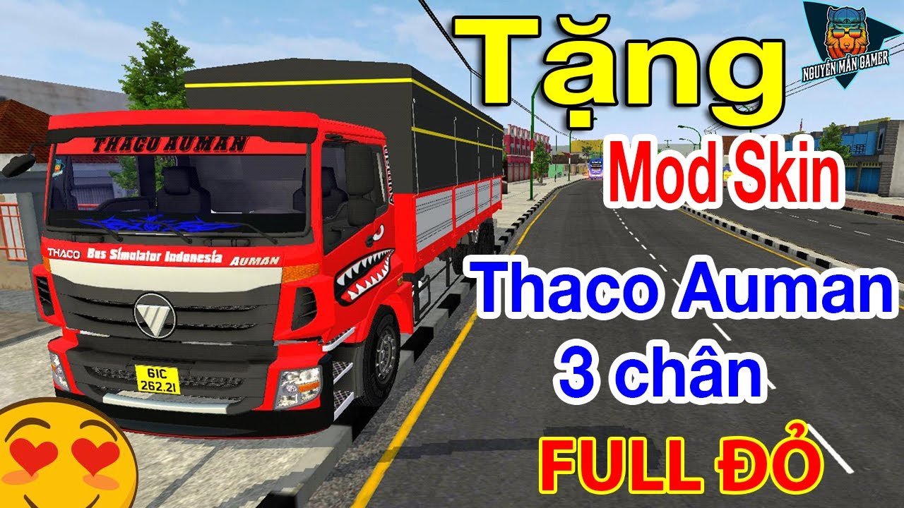 #1 BUSSID – Hướng Dẫn Mod Skin Thaco Auman Full Đỏ Bus Simulator Indonesia | Nguyễn Mẫn Gamer Mới Nhất