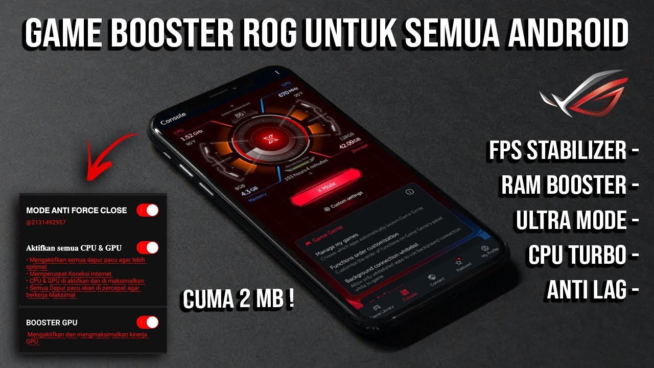 #1 Game Booster ROG❗ Cara Mengatasi Lag Patah-patah Saat Main Game di Semua Android Mới Nhất