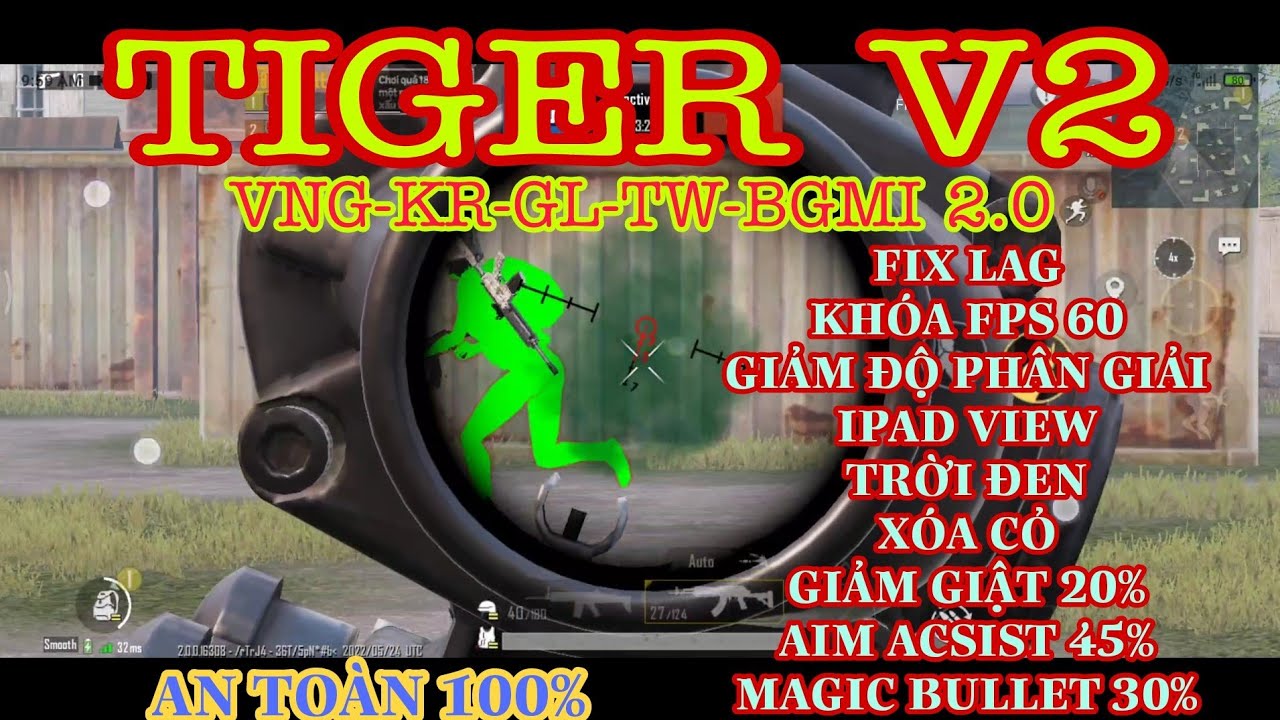 #1 MOD PUBG MOBILE 2.0 | TIGER MOD V2 | file mod tổng hợp mạnh nhất phiên bản | fix lag pubg mobile 2.0 Mới Nhất