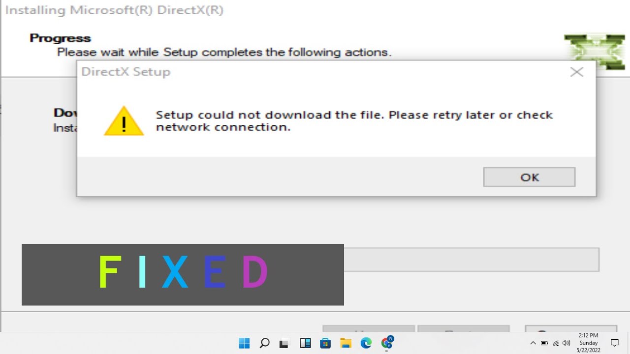 #1 Hw to fix DirectX Setup Could not Download The File. Please retry later or check network connection Mới Nhất