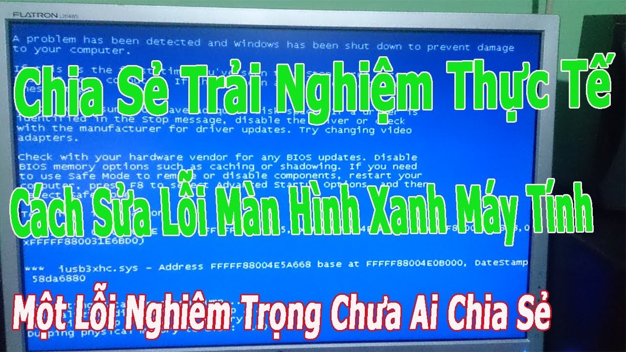 #1 Cách Sửa Lỗi Màn Hình Xanh Máy Tính – Chia Sẻ Trải Nghiệm Thực Tế Mới Nhất