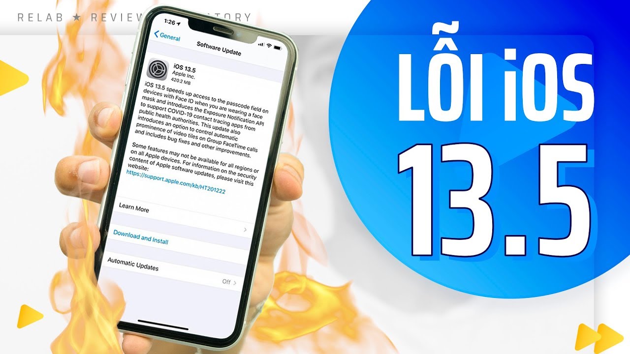 #1 iOS 13.5 có những LỖI gì? Quay video nóng máy, văng app, mất kết nối,…? Mới Nhất