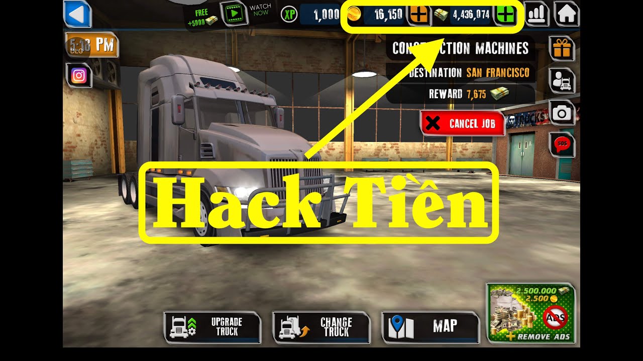 #1 Hướng dẫn hack Truck Simulator USA không giới hạn Tiền, xoá Quảng Cáo Mới Nhất