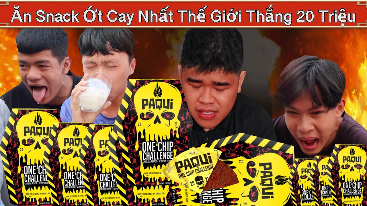 #1 Người Cuối Cùng Ăn Snack Ớt Cay Nhất Thế Giới Sẽ Thắng 20 Triệu | Paqui One Chip Mới Nhất