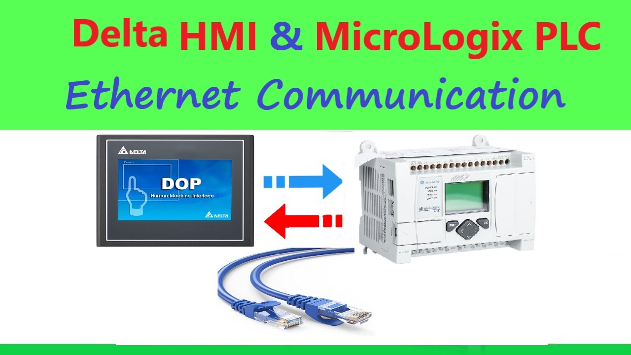 #1 Micrologix Allen Bradley PLC and HMI Delta Communication Ethernet Mới Nhất