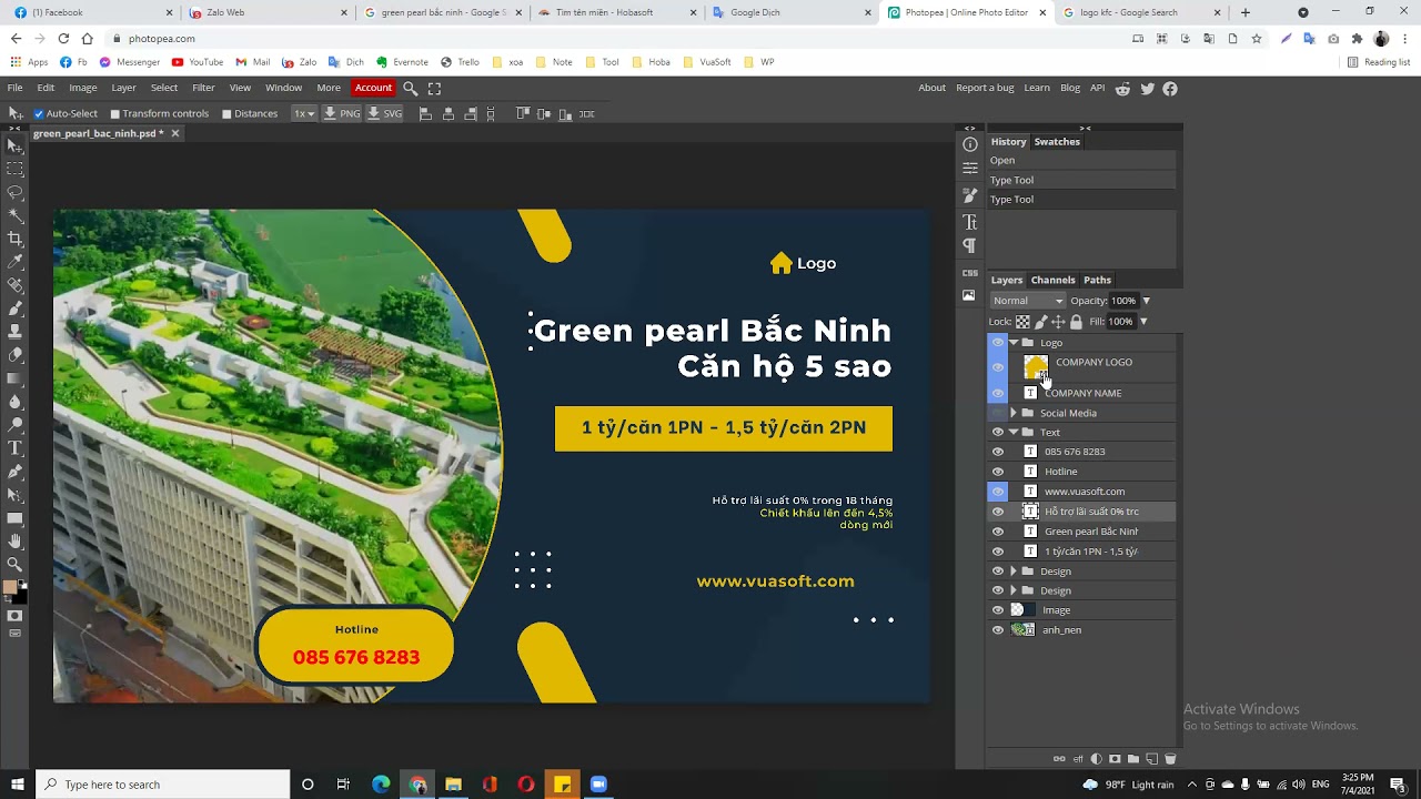 #1 Hướng dẫn tạo banner ngành BĐS | Link tải mẫu có sẵn bên dưới | Công ty thiết kế web Vuasoft Mới Nhất