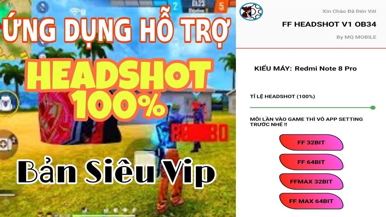 #1 Hướng Dẫn Cài App Bắn Auto Headshot Free Fire OB34 | Mod Menu Vip Full Tiếng Việt Auto Headshot 100% Mới Nhất