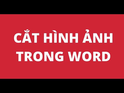 #1 HƯỚNG DẪN CÁCH CẮT HÌNH ẢNH TRONG WORD Mới Nhất