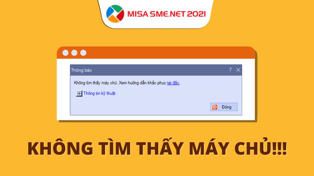 #1 Đăng nhập vào phần mềm báo KHÔNG TÌM THẤY MÁY CHỦ| Cách khắc phục Mới Nhất