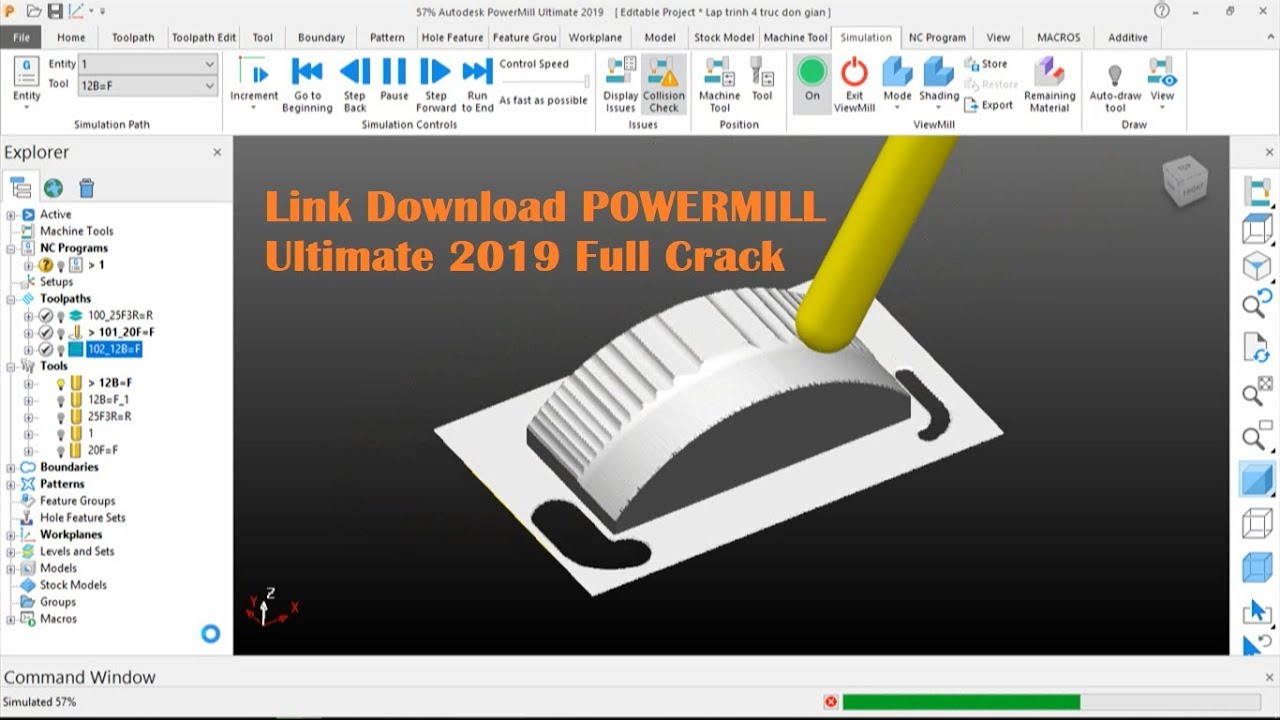 #1 Link Download Powermill Ultimate 2019 64 bit Full Active Mới Nhất