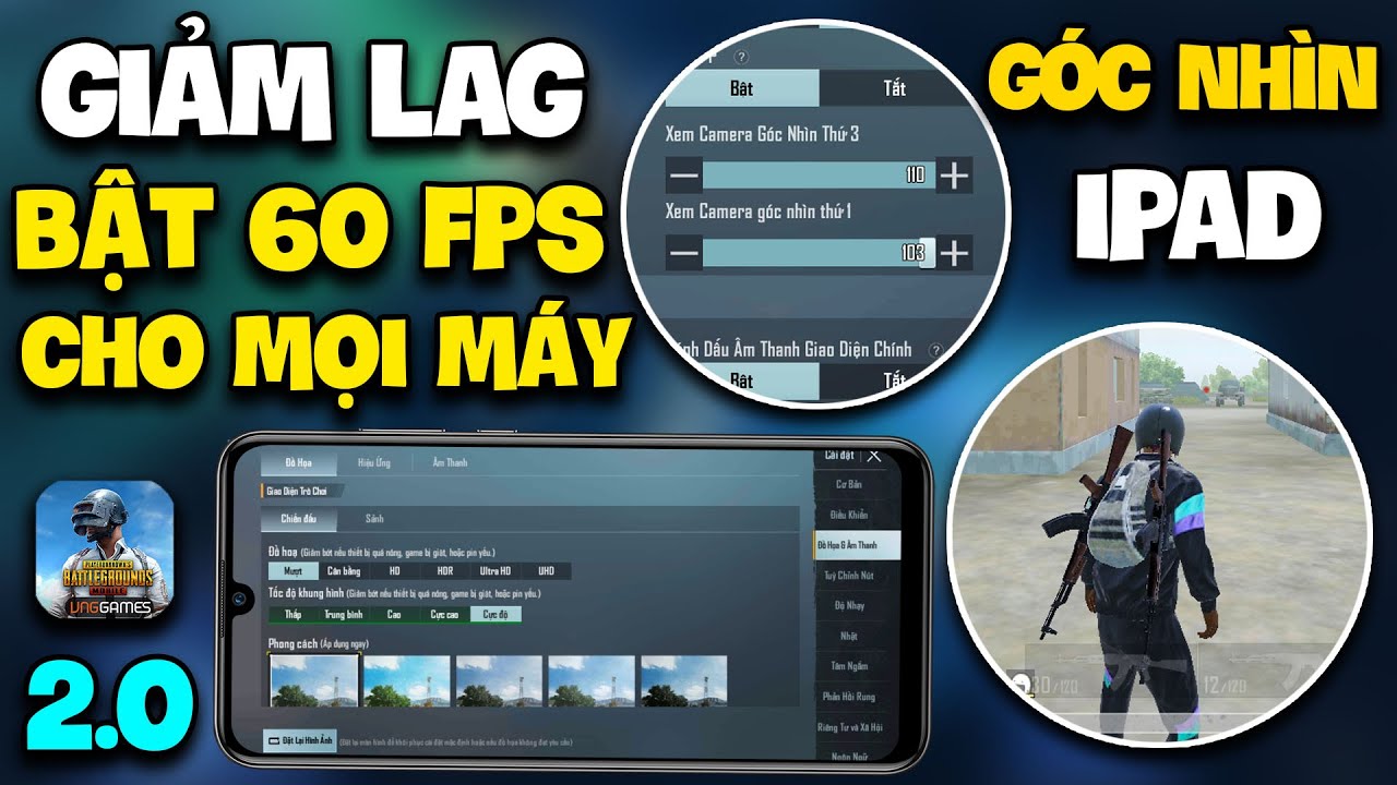 #1 CÁCH TĂNG FPS GIẢM GIẬT LAG PUBG MOBILE 2.0 VÀ TẠO GÓC NHÌN IPAD NGAY TRÊN ĐIỆN THOẠI ANDROID Mới Nhất