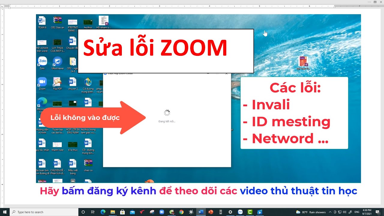 #1 Sửa lỗi không vào được ZOOM| lỗi invalid meeting id| networking Mới Nhất