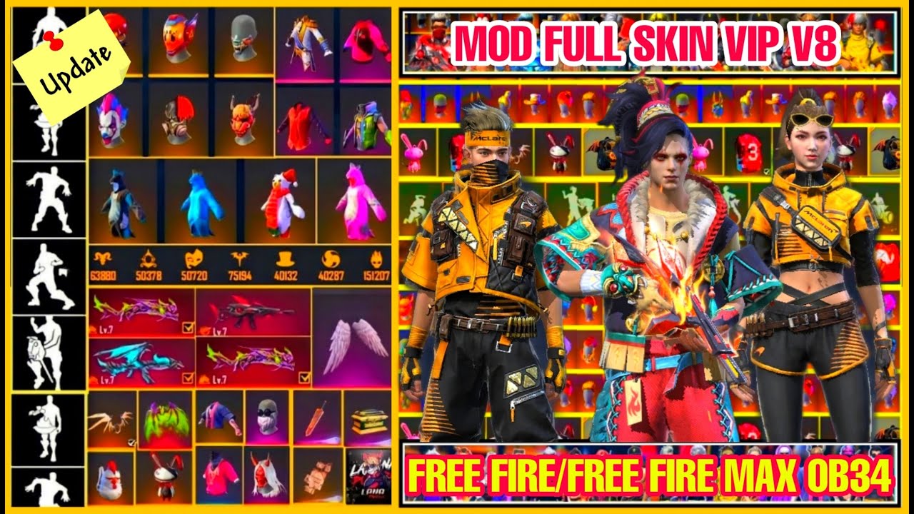 #1 ANDROID – IOS❗ HƯỚNG DẪN MOD FULL SKIN VIP FREE FIRE OB34 V8❗ MOD FULL SKIN SÚNG❗ MOD SKIN QUẦN ÁO. Mới Nhất