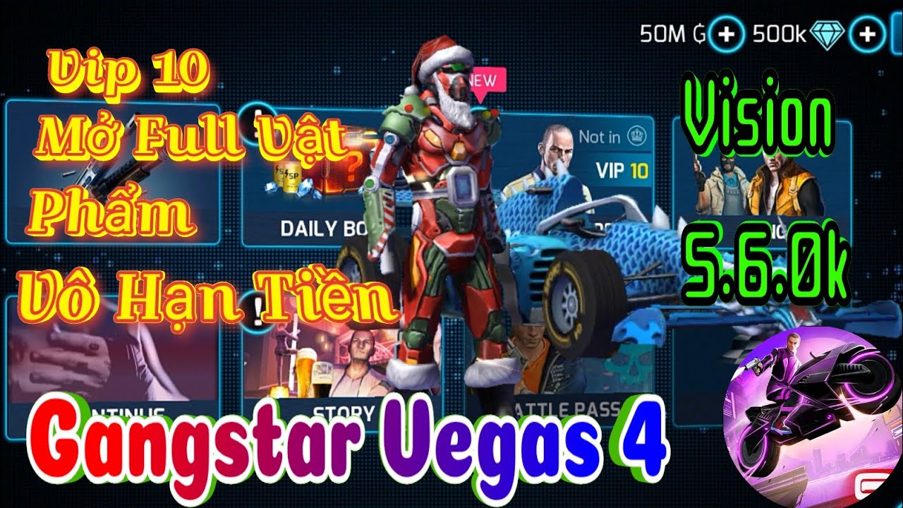 #1 Gangstar Vegas 4 – Phiên Bản 5.6.0k – Vô Hạn Tiền Sở Hữu Tất Cả Vật Phẩm Cực Dễ Dàng Mới Nhất