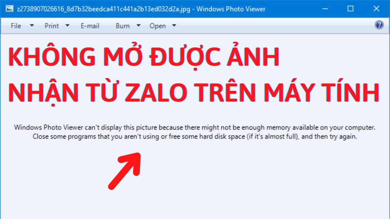 #1 [Góc thủ thuật & Mẹo vặt] – Sửa lỗi không mở được ảnh nhận từ Zalo trên máy tính đơn giản nhất Mới Nhất