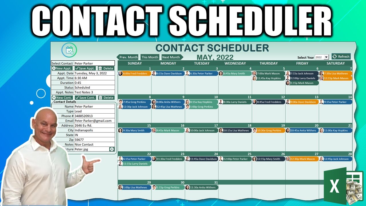 #1 How To Create A Contact Scheduler Application In Excel From Scratch [Masterclass + Download] Mới Nhất