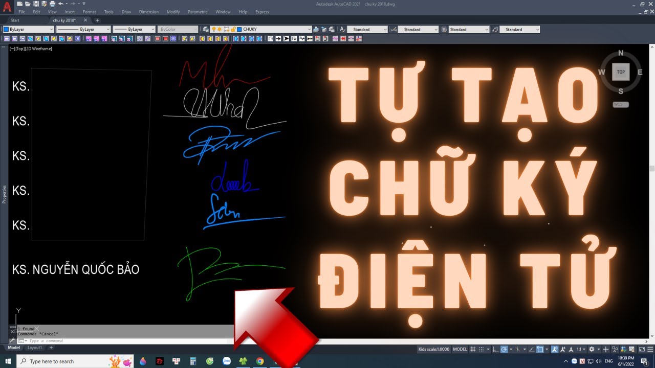 #1 Tạo Chữ Ký Điện Tử Trong Autocad | Cơ Điện Hacid Mới Nhất