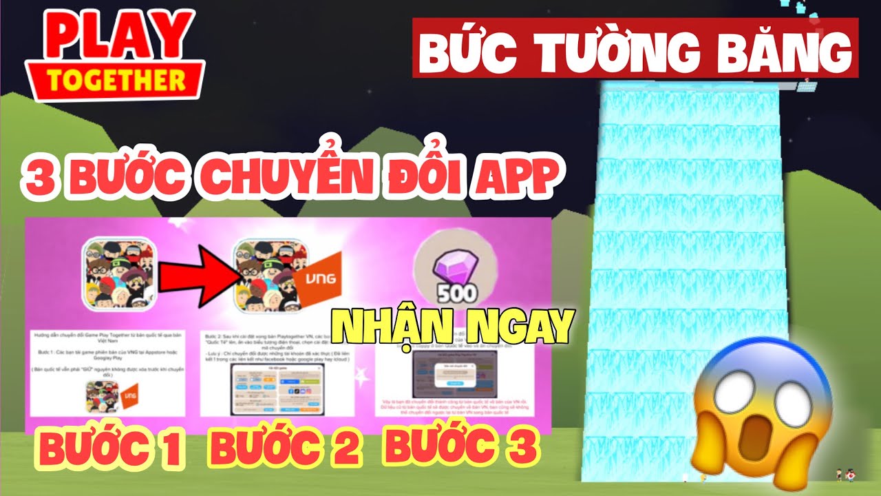 #1 PLAY TOGETHER | CÁCH CHUYỂN ĐỔI VỀ VN NHẬN QUÀ CODE 500KC , THỬ THÁCH BỨC TƯỜNG BĂNG | TOP1BABY Mới Nhất