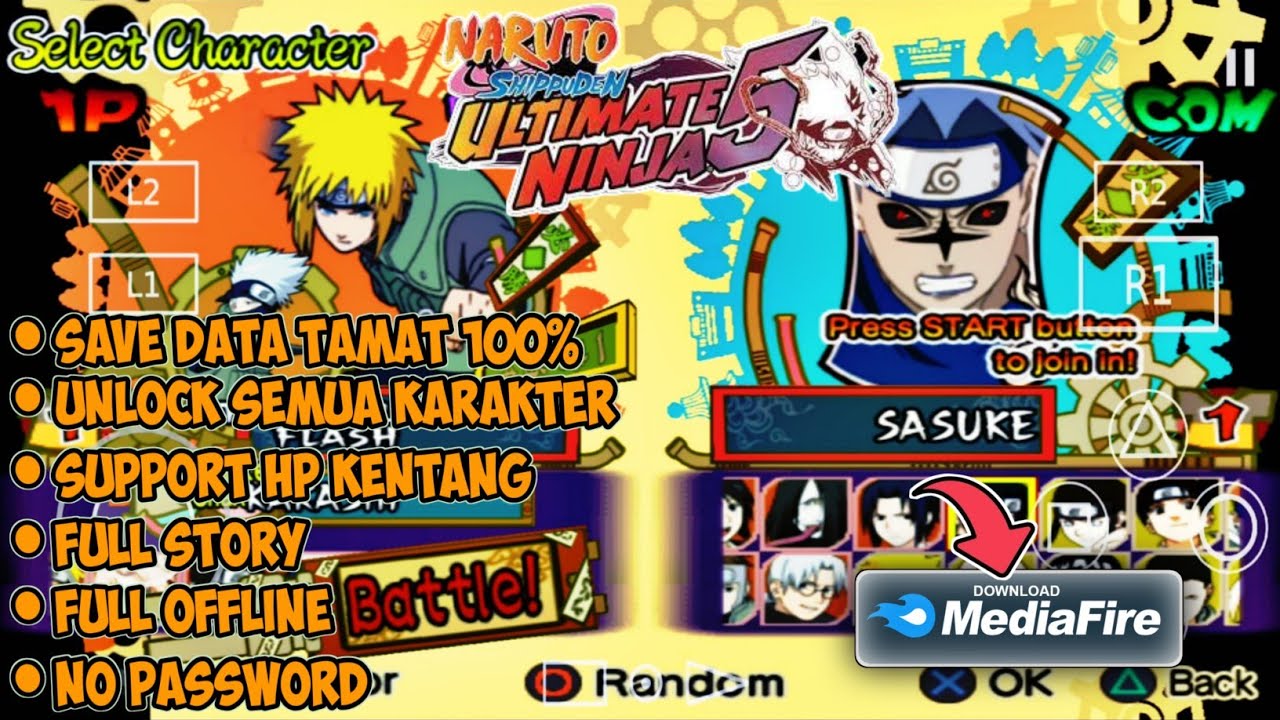 #1 DOWNLOAD Game Naruto Shippuden Ultimate Ninja 5 + Save Data Tamat 100% – AetherSX2 Android Mới Nhất