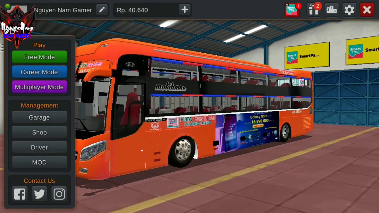 #1 Hướng Dẫn Mod Skin Bus Simulator indonesia nhà xe Phương Trang Sóc Trăng | Nguyễn Nam Gamer Mới Nhất