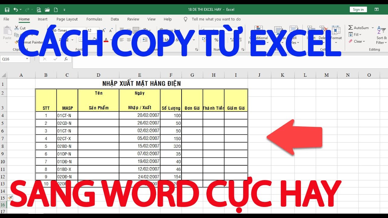 #1 Cách copy từ excel sang word cực hay Mới Nhất