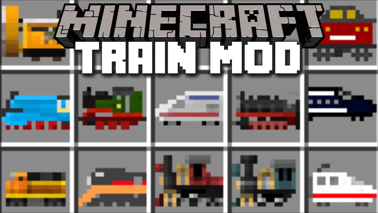 #1 Minecraft TRAIN MOD / RIDE AND TRAVEL ON FAST SPEED TRAINS!! Minecraft Mới Nhất