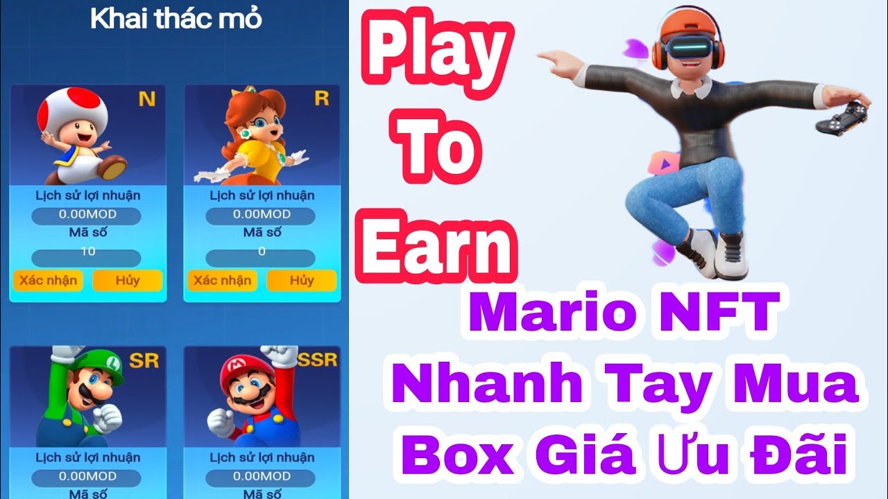 #1 Mario NFT Nhanh Tay Mua Box Giá Ưu Đãi / Play To Earn / Tâm Nguyễn Official Mới Nhất