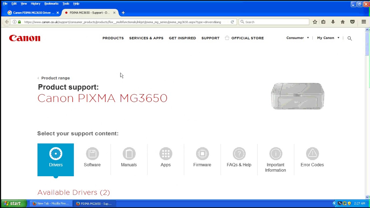 #1 Canon Pixma MG3650, Printer Driver Download Mới Nhất