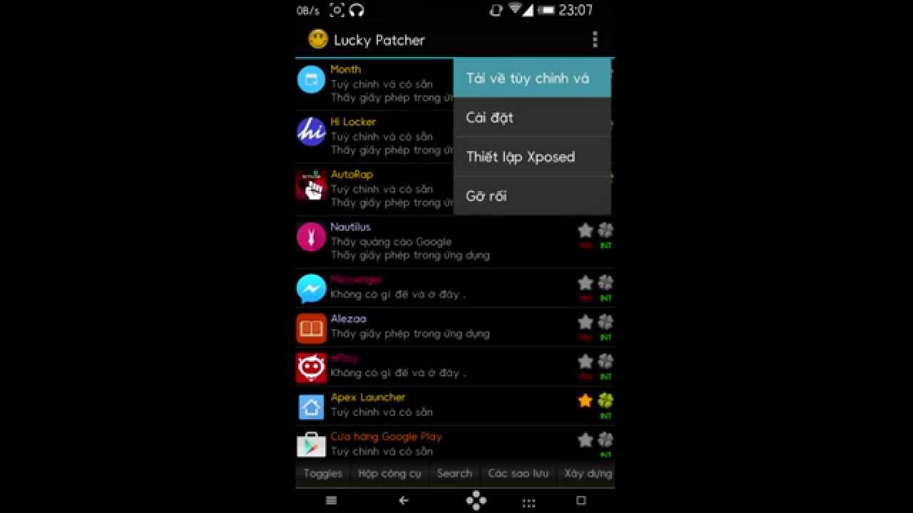 #1 Hướng dẫn crack nova laucher bằng lucky patcher cho android đã root Mới Nhất