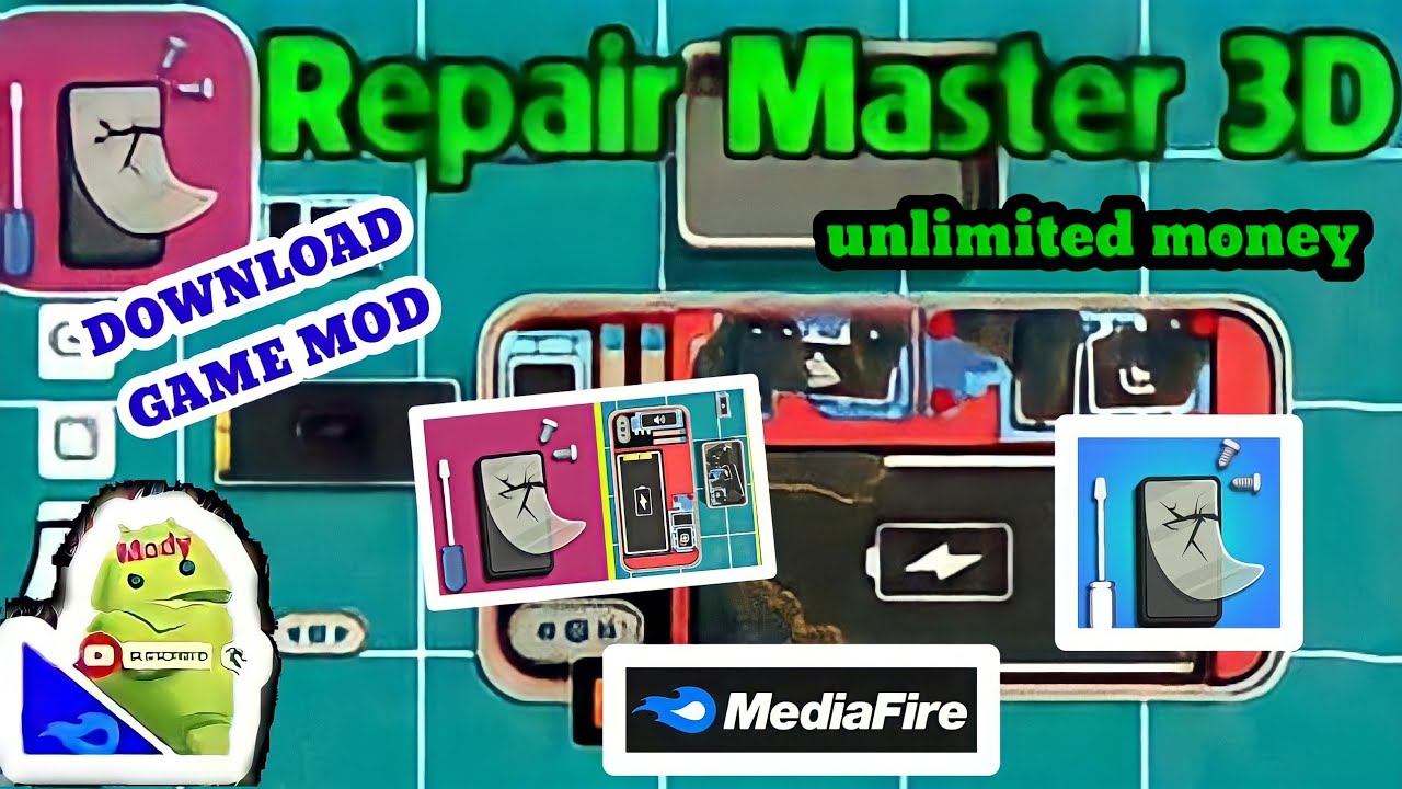 #1 DOWNLOAD GAME MOD REPAIR MASTER 3D UNLIMITED MONEY || download Via mediafire Mới Nhất