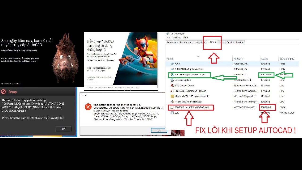 #1 SỬA CHỮA CÁC LỖI THƯỜNG GẶP KHI CÀI ĐẶT  AUTOCAD ! " FIX ERROR AUTOCAD " Mới Nhất