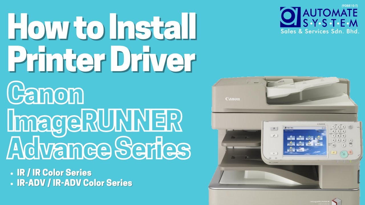 #1 How to Install Printer Driver for Canon imageRUNNER Advance Series Mới Nhất