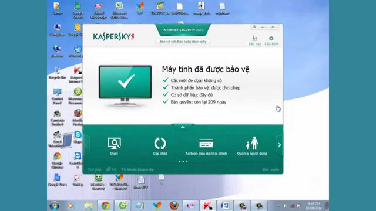 #1 Hướng dẫn Download, Kích Hoạt (activer) Key kaspersky KIS, KAV Mới Nhất