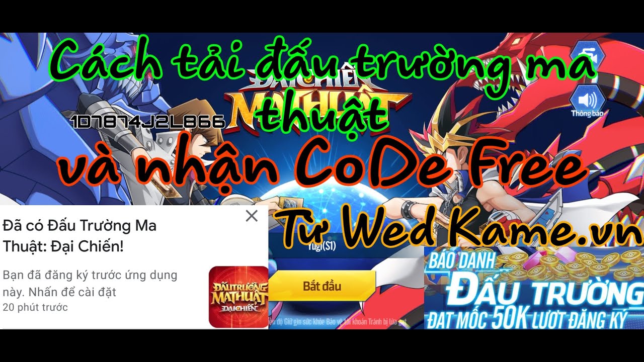 #1 ĐẤU TRƯỜNG MA THUẬT Cách tải game và Tạo TK nhận Code mới nhất game Mới Nhất