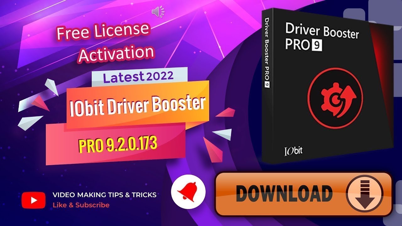 #1 IObit Driver Booster Pro 9 License Key 🔴 Download Free 2022 [ALL UNLOCKED] Mới Nhất