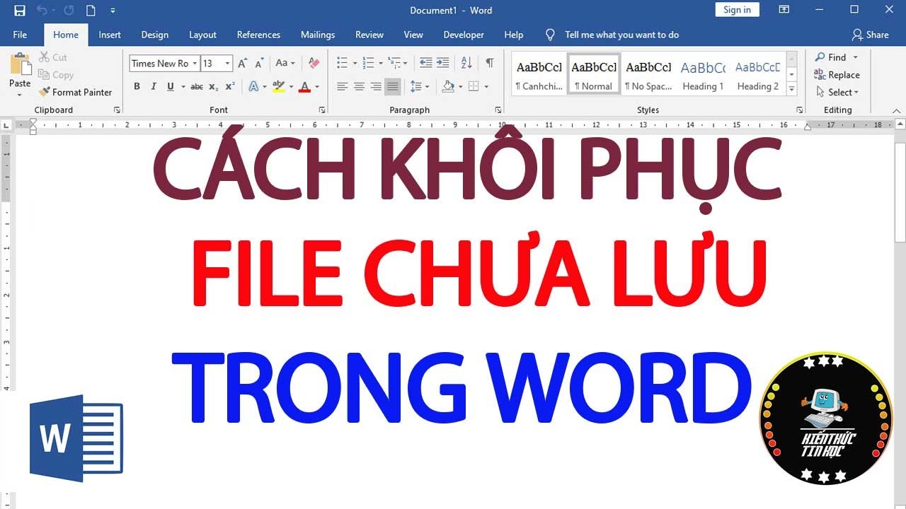 #1 2 Cách lấy lại file word chưa lưu trong word cực dễ Mới Nhất