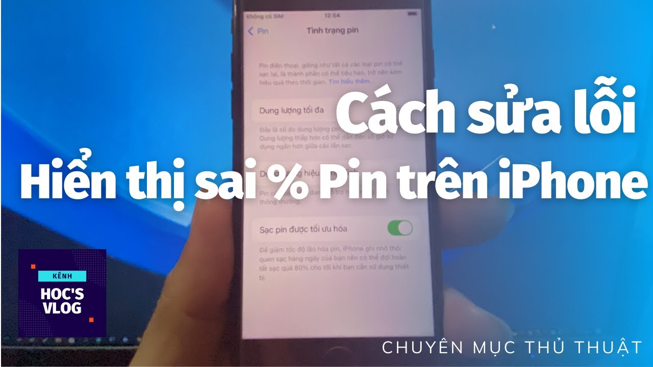 #1 Cách sửa lỗi hiển thị %Pin sai trên iPhone – Hoc's Vlog Mới Nhất