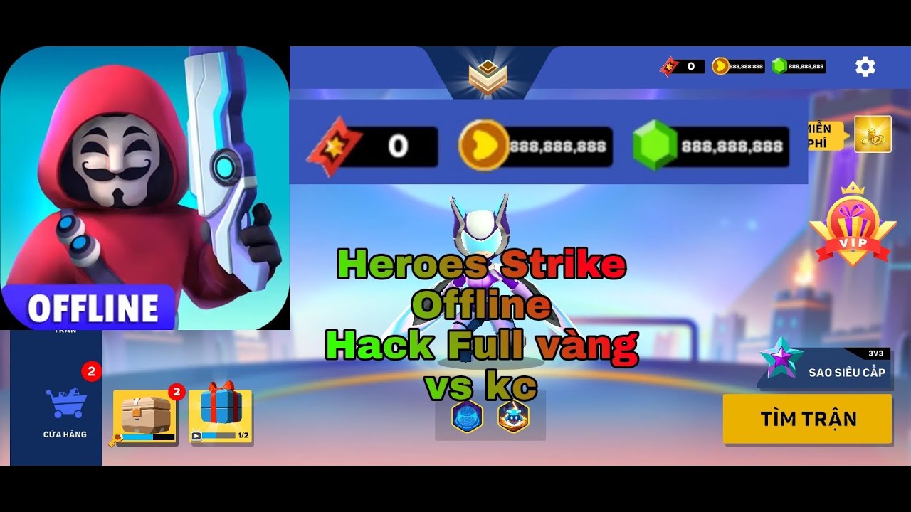 #1 Hướng dẫn tải games Heroes Strike Offline Hack Full Vàng vs Kc | LĐN Gaming Mới Nhất