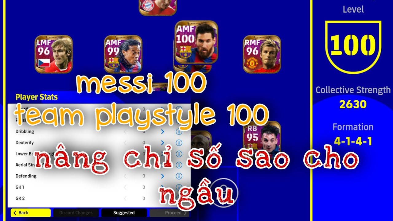 #1 efootball 22 mobile | cách nâng cấp cầu thủ tốt nhất. team playstyle và chỉ số cầu thủ Mới Nhất