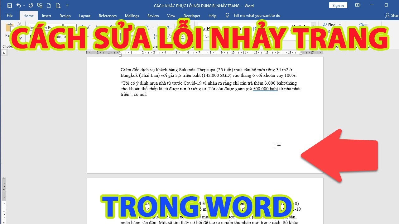 #1 Cách sửa lỗi nhảy trang trong word | nội dung bị nhảy trang trong word Mới Nhất