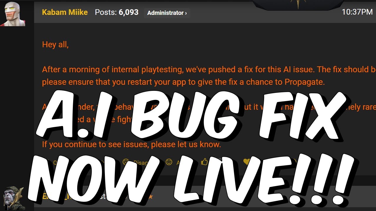 #1 A.I Bug Fix Now Live! – Kabam Actually Fixing Bugs Fast?!?! NANI?!?! – Marvel Contest of Champions Mới Nhất