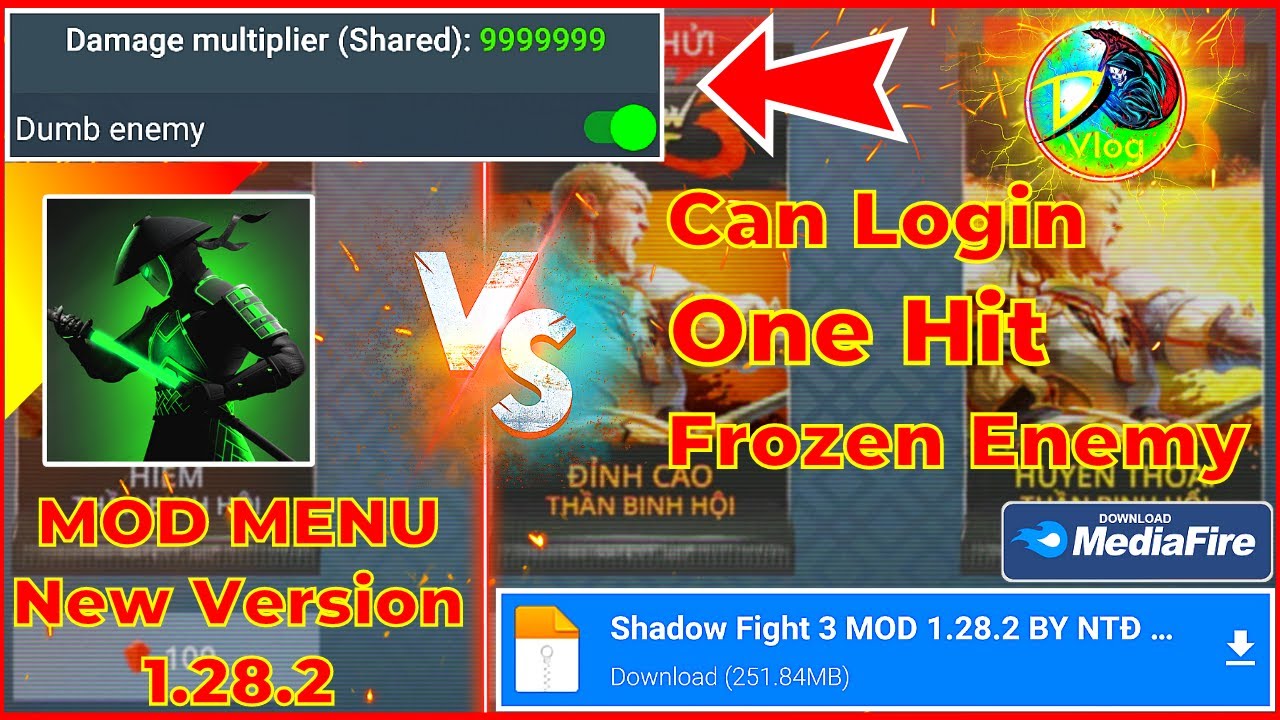 #1 Shadow Fight 3 MOD V1.28.2 | Mod Menu | Login, Frozen Enemy, Damage Multiplier Mới Nhất