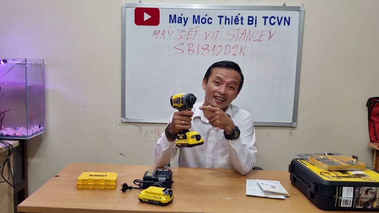 #1 Hướng dẫn sử dụng Máy Siết Pin Stanley SBI810D2K Brushless Impact Driver và Đầu Vít Dewalt DT71507 Mới Nhất