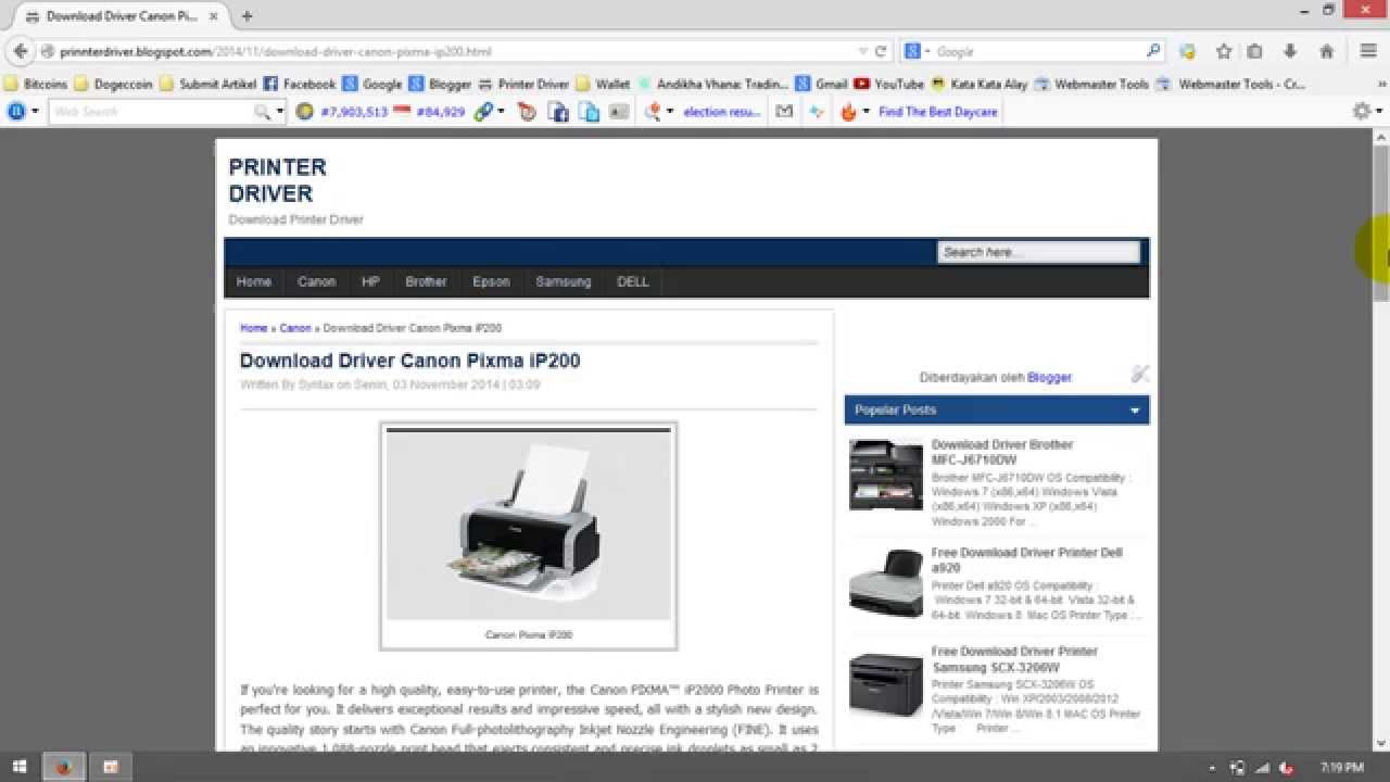 #1 Free Download Driver Canon Pixma iP200 Mới Nhất