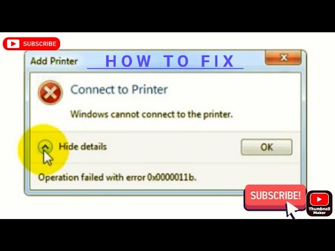 #1 Sửa lỗi ko cài được máy in share qua mạng | Windows cannot connect to the printer error 0x0000011b Mới Nhất