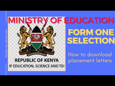 #1 How to Download Form One Selection Letter From The M.O.E Portal | Form One Admission Letter Download Mới Nhất