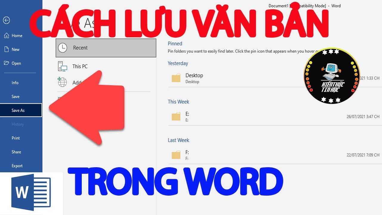 #1 Cách lưu file word 2010, 2013, 2016, 2019 Mới Nhất