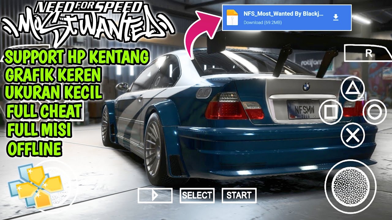 #1 DOWNLOAD Game Need For Speed Most Wanted PPSSPP Ukuran kecil Di android TERBARU 2022 Mới Nhất