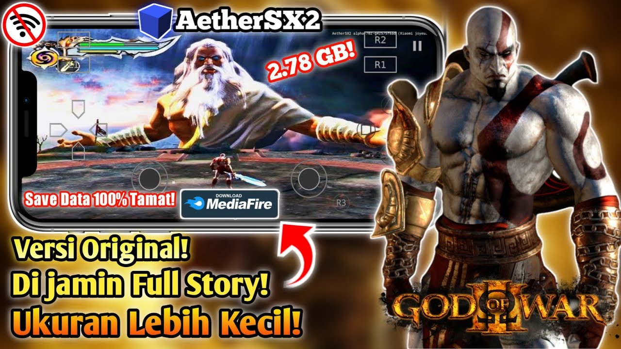 #1 DOWNLOAD Game God Of War 2 Full Version (Original) Ps2 Ukuran Kecil Di Android AetherSX2 + SAVE DATA Mới Nhất